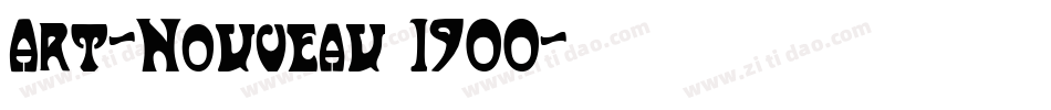 Art-Nouveau 1900字体转换